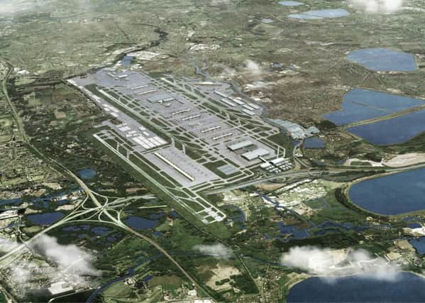 Undated handout file image issued by Heathrow Airport of an artist's impression showing how the airport could look with a third runway, the Cabinet has approved the building of a third runway at the airport, Transport Secretary Chris Grayling told the Commons in London. PRESS ASSOCIATION Photo. Issue date: Tuesday June 5, 2018. See PA story AIR Heathrow. Photo credit should read: Heathrow Airport/PA Wire

NOTE TO EDITORS: This handout photo may only be used in for editorial reporting purposes for the contemporaneous illustration of events, things or the people in the image or facts mentioned in the caption. Reuse of the picture may require further permission from the copyright holder.