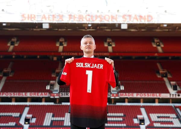 Manchester United manager Ole Gunnar Solskjaer during the photocall at Old Trafford. Picture: Martin Rickett/PA