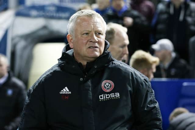 Sheffield United manager, Chris Wilder. Picture: James Wilson/Sportimage