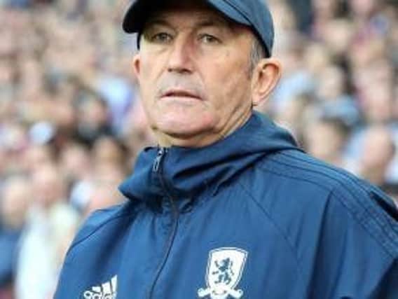 Middlesbrough head coach Tony Pulis.