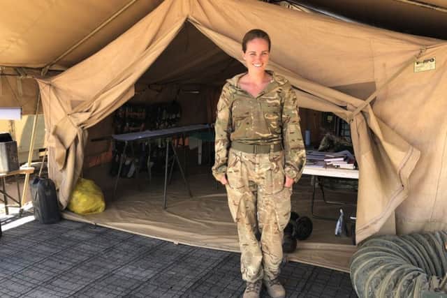 Captain Kate Taylor, an army medic, on Exercise Askari Storm in Kenya providing support to 2 Rifles as part of their preparations to deploy to Afghanistan next year. Picture by Deborah Lowe/MoD/Crown Copyright/PA Wire.