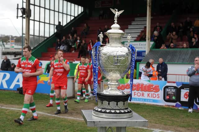 Keighley Cougars arrive out for the Coral Challenge Cup tie against Bradford Bulls. (PIC: TONY JOHNSON)