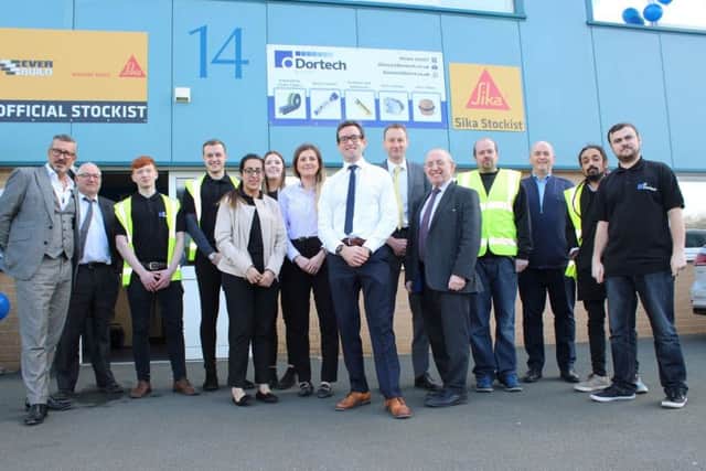 Group MD James Sutherland with staff and associates.
