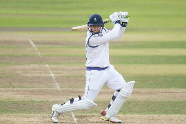 Yorkshire's Tom Kohler-Cadmore hits out. Picture by Allan McKenzie/SWpix.com
