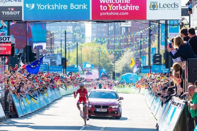 Last year's grand finale in Leeds city centre. Photo credit: Welcome to Yorkshire.