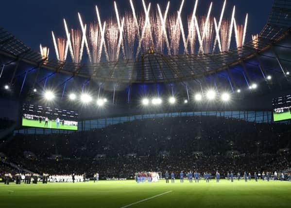 A general view of a firework display before kick off during the Premier League match at The Tottenham Hotspur Stadium, London. (Picture: Nick Potts/PA Wire)