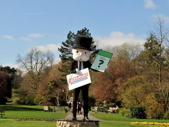 The new Harrogate Monopoly board could send players to Leeds instead of jail.