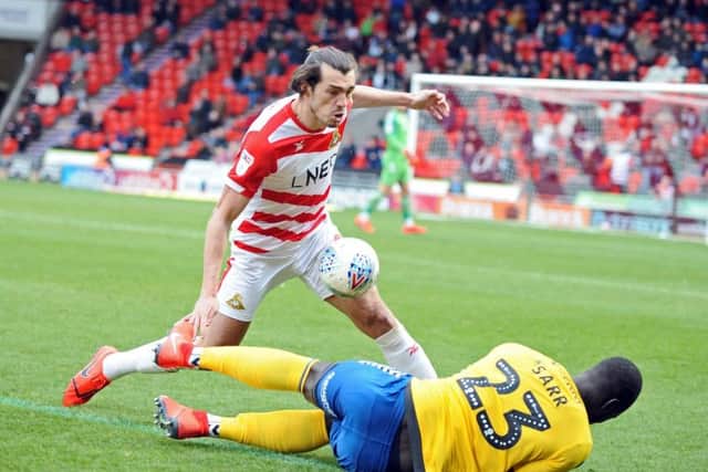 TARGET MAN: Doncaster Rovers' John Marquis. Picture: Marie Cale
