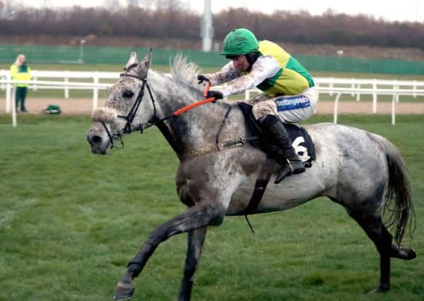 Lake View Lad and Henry Brooke, pictured winning Newcastle's Rehearsal Chase, hold every chance in today's Grand National.