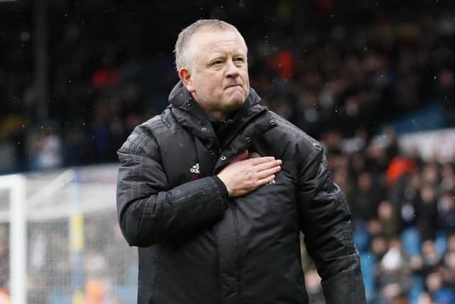 Chris Wilder manager of Sheffield United. (Picture: Simon Bellis/Sportimage)