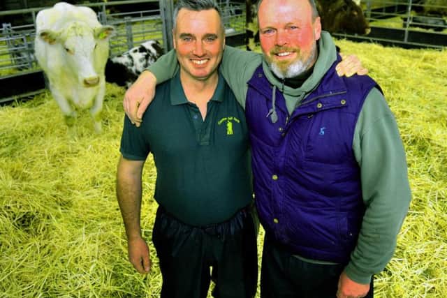 Brothers David (left) and Robert Nicholson who farm at Cannon Hall Farm near Barnsley where Springtime on the Farm has been filmed for Channel 5. Picture by Gary Longbottom.