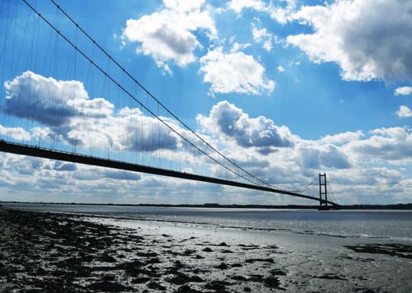 The Humber estuary, which the Humber Bridge crosses.
Picture Jonathan Gawthorpe
8th August 2018.