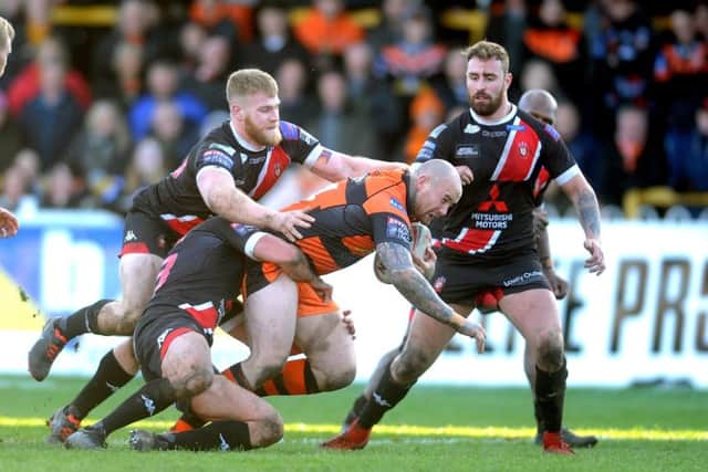 Nathan Massey is the latest Castleford Tigers' casualty.  Picture: Tony Johnson.