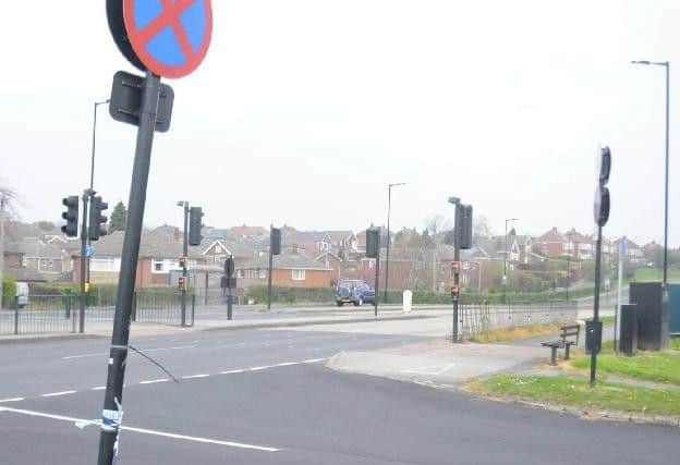 East Bawtry Road at the junction with Lease Gate Road, Whiston. Picture: Sam Cooper / The Star