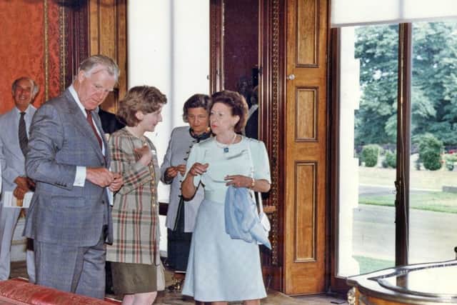 Princess Margaret at Brodsworth Hall in 1995.