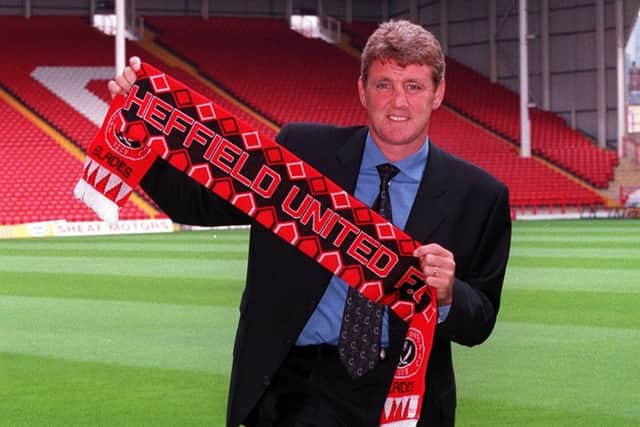 Steve Bruce at the start of his managerial career as Sheffield United's boss.