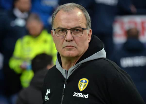 Leeds United's head coach Marcelo Bielsa pictured at 
Preston North End on Tuesday (
Picture: Bruce Rollinson).