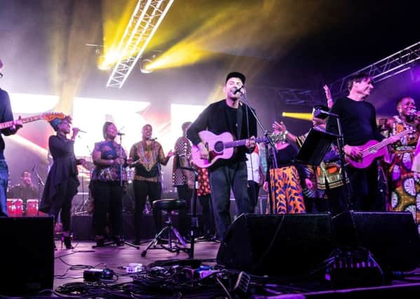 Blur, Rokia Traore and the London Community Gospel Choir at Africa Express. (Picture: Stars Redmond).