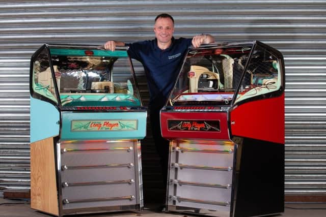 Turning the tables: Chris Black, managing director of Sound Leisure, which has seen a 500 per cent increase in sales of vinyl playing jukeboxes.