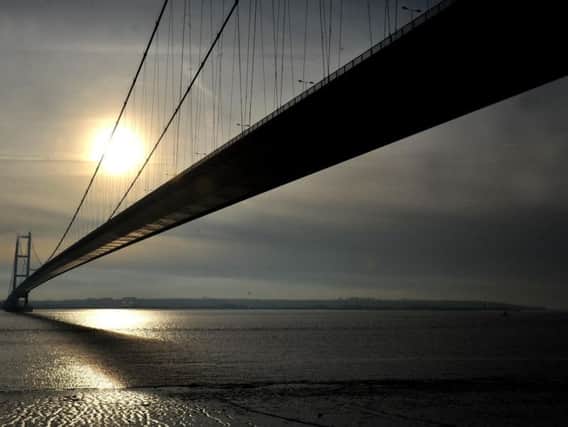 A motorcyclist has died after a crash on the A63 directly under the Humber Bridge.