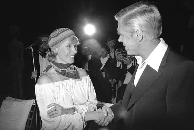 Bibi Andersson with actor George Peppard in 1978