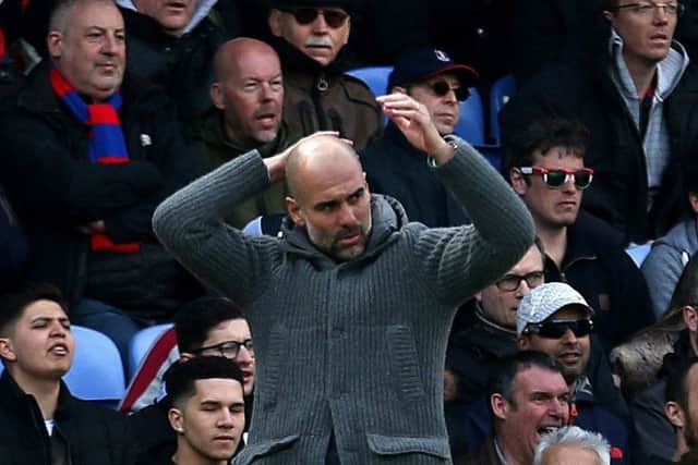 Manchester City manager Pep Guardiola. Picture: Steven Paston/PA
