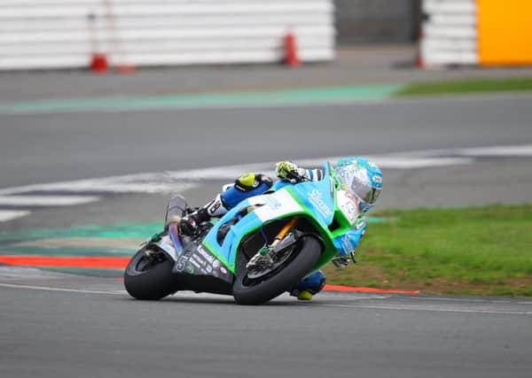 Dean Harrison on his Silicone Engineering Racing Kawasaki.

Picture: James Wright/DoubleRed.