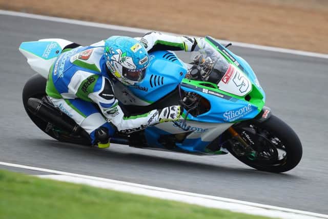 Dean Harrison on his Silicone Engineering Racing Kawasaki.

Picture: James Wright/DoubleRed.