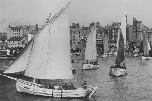Bridlington Harbour in the early 1900s