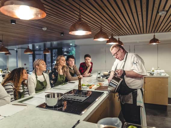 Andrew Dixon runs the classes at the Grand Hotel's new cookery school in York