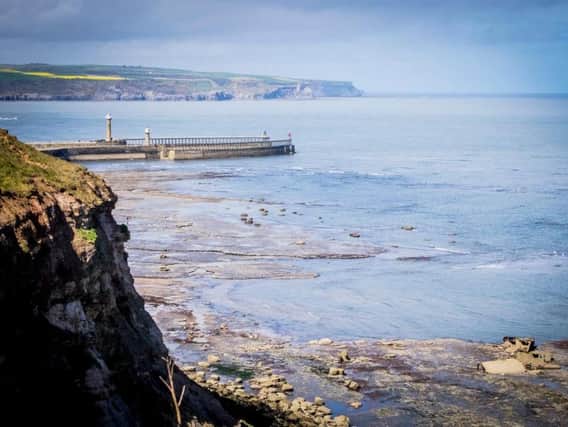 The headland at Saltwick Nab, near Whitby, has been damaged by alum quarrying