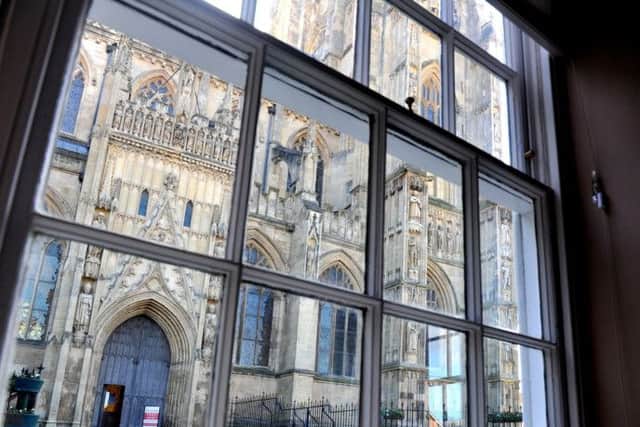 Most of the windows have views of Beverley Minster