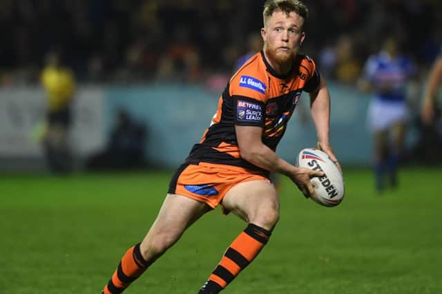 Debut to remember: 
Castleford's Cory Aston. Picture: Jonathan Gawthorpe