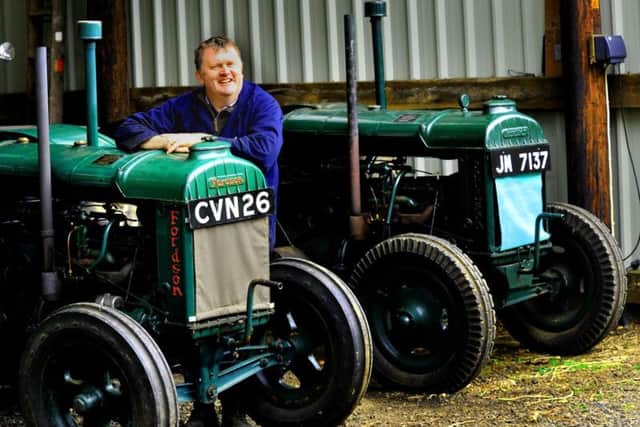 Alastair Broadwith of Rookwith with his Fordson N 1940 and 1942 vintage tractors. Picture by Gary Longbottom.