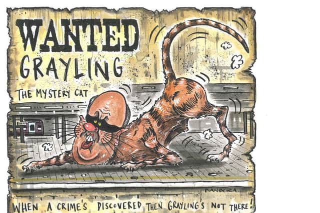 Graeme Bandeira's cartoon of Chris Grayling.