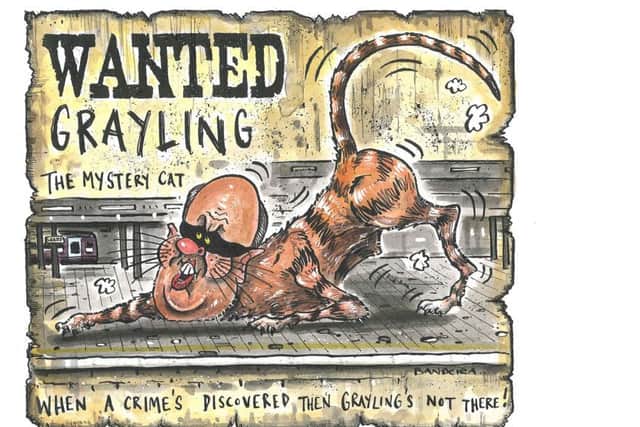 One of Graeme Bandeira's many cartoons of Chris Grayling.