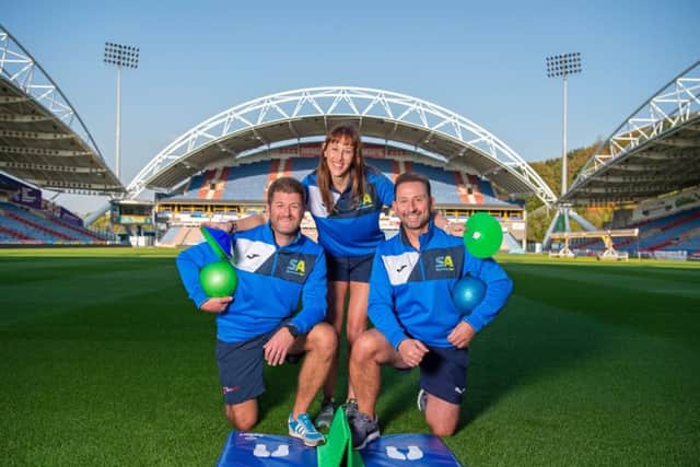 Co-founders of Sporting Age, from left, Jonny Nolan, Andrea Springthorpe and Shaun Fox.