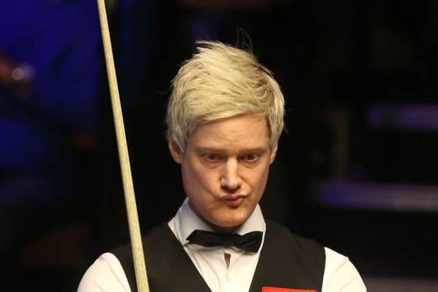 Neil Robertson at The Crucible. Picture: Nigel French/PA