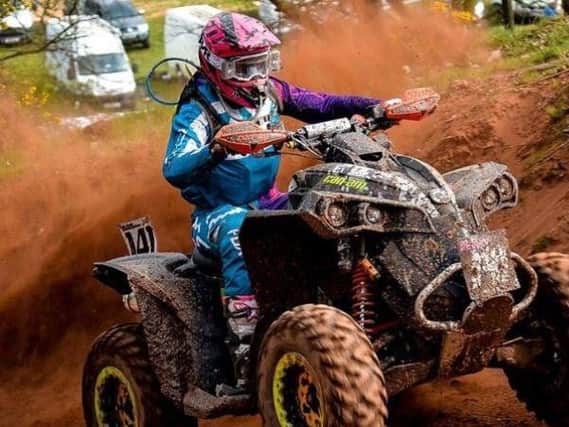 Quad bike rider Katie Hodgson in a photo shared on a Justgiving page set up in her memory