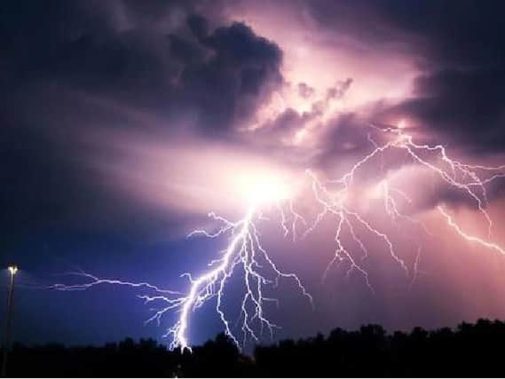 Thunder and lightning is set to hit across Yorkshire on Wednesday afternoon