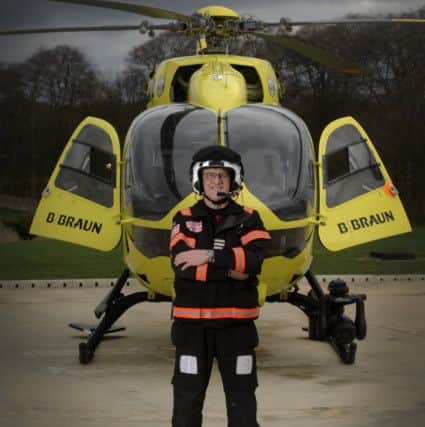 Steve Waudby chief pilot for the Yorkshire Air Ambulance, Wakefield has helped save hundreds of lives.Picture by Simon Hulme