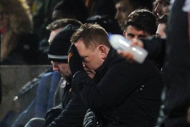 EXASPERATED: David Hopkin quit as Bradford City boss in February. Picture: Tony Johnson.