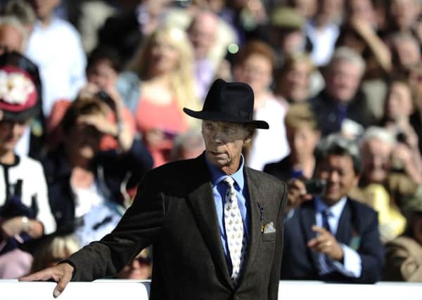Sir Henry Cecil at York when Frankel won the 2012 Juddmonte International as the trainer battled cancer.