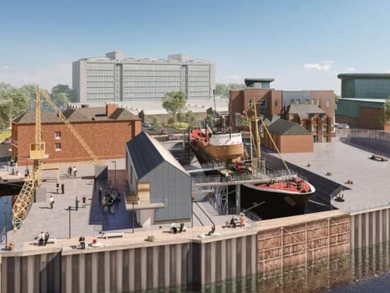 North End Shipyard - how it will look when the work is done, including a new visitor's centre