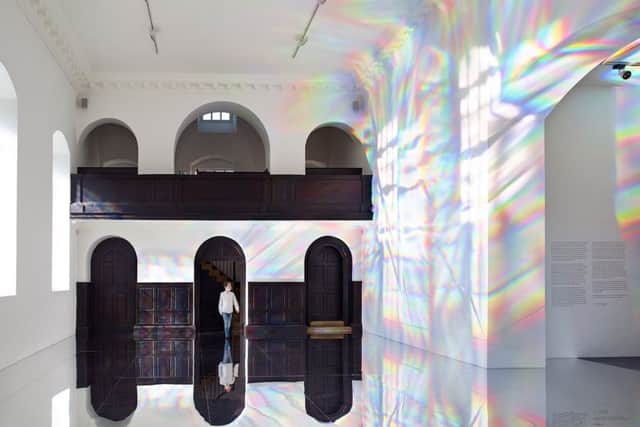 Kimsooja: To Breathe, in the Chapel at YSP. Picture: Mark Reeves