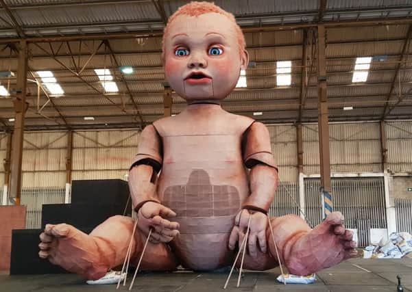 Theatrical spectacle ZARA, featuring a giant puppet baby, attracted thousands of people to Halifax.