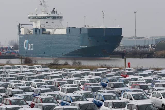 GRIMSBY, UNITED KINGDOM - MARCH 09:  Hundreds of new cars are parked up for import and export at Grimsby Docks on March 9, 2016 in Grimsby, United Kingdom.   (Photo by Christopher Furlong/Getty Images)