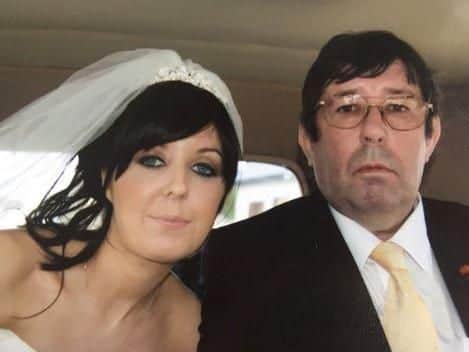 John Gogarty with his daughter Nicola on her wedding day.