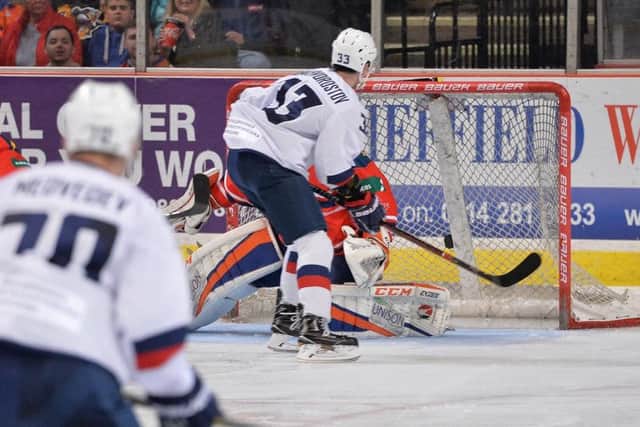HITTING BACK: Torpedo find a way past Jackson Whistle in the GB goal. Picture: Dean Woolley.