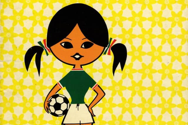 Part of a programme from the 1971 Mexico Women's World Cup. Picture by National Football Museum.